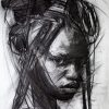 "Anok" Charcoal on paper