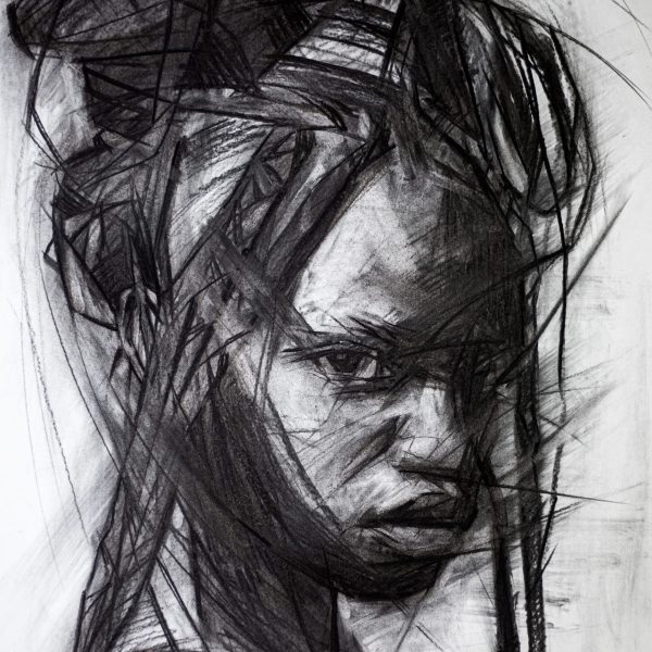 "Anok" Charcoal on paper